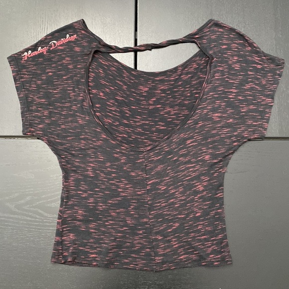 Harley-Davidson Womens Open Back Skull Tee - XS - Picture 3 of 8